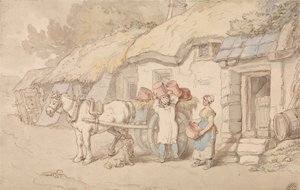 En pottemager på vej ud af Thomas Rowlandson