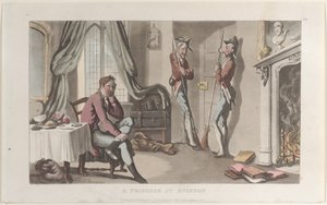 A Prisoner at Avignon, fra Journal of Sentimental Travels in the Southern Provinces of F..., 1820. af Thomas Rowlandson