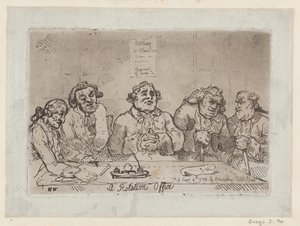 Et Rotationskontor, [8. juni 1774] 1779 genudgivelse ., [8. juni 1774] 1779 genudgivelse. af Thomas Rowlandson