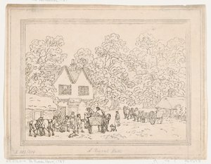 Et landligt stop, 1787., 1787. af Thomas Rowlandson