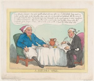 En sømandstestamente, 25. maj 1805., 25. maj 1805. af Thomas Rowlandson