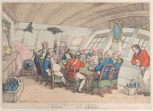A Snug Cabin, eller Port Admiral, 21. juni 1808., 21. juni 1808. af Thomas Rowlandson