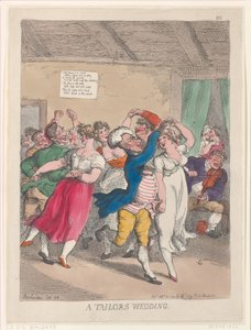Et skrædderbryllup, 20. februar 1814., 20. februar 1814. af Thomas Rowlandson
