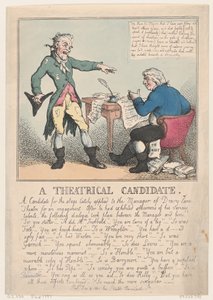 En teaterkandidat, 1797., 1797. af Thomas Rowlandson