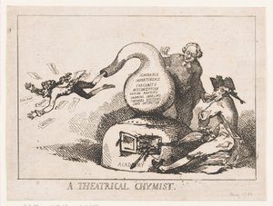 En teaterkemiker af Thomas Rowlandson