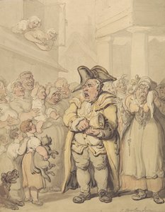 En Town Crier af Thomas Rowlandson