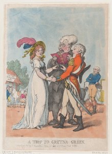 En tur til Gretna Green, 1803., 1803. af Thomas Rowlandson