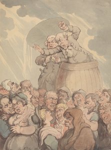 A Tub Thumper af Thomas Rowlandson