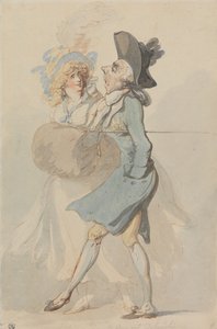 En udslidt libertiner af Thomas Rowlandson