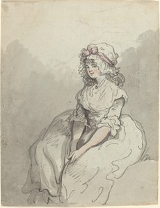 En ung engelsk skønhed af Thomas Rowlandson