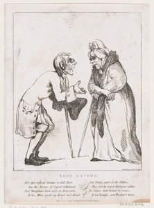 Aged Lovers, 2. januar 1797., 2. januar 1797. af Thomas Rowlandson