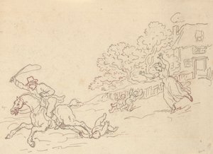 Albumtegning af Thomas Rowlandson