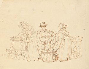 Tegning til albummet af Thomas Rowlandson