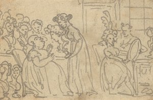 Tegning til albummet af Thomas Rowlandson
