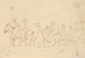 Tegning til albummet af Thomas Rowlandson