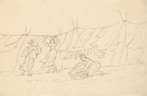 Tegning til albummet af Thomas Rowlandson