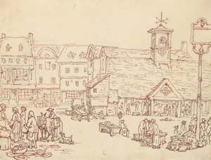 Tegning til albummet af Thomas Rowlandson