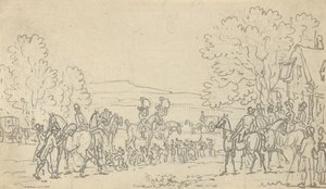 Tegning til albummet af Thomas Rowlandson