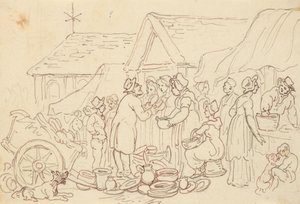 Tegning til albummet af Thomas Rowlandson