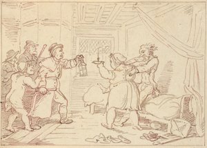 Tegning til albummet af Thomas Rowlandson