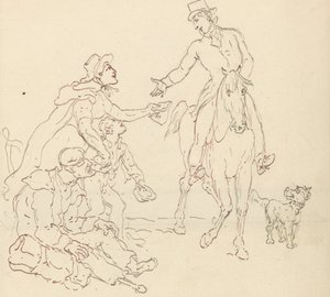 Tegning til albummet af Thomas Rowlandson