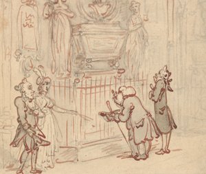 Tegning til albummet af Thomas Rowlandson