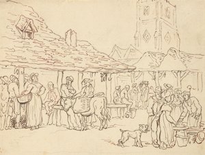 Tegning til albummet af Thomas Rowlandson