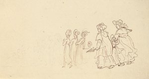 Tegning til albummet af Thomas Rowlandson