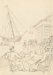 Tegning til albummet af Thomas Rowlandson