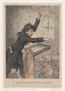 Et essay om det sublime og smukke, 10. april 1792., 10. april 1792. af Thomas Rowlandson