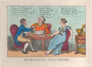 En gammel fangst, nyligt genoplivet, 18. juli 1809., 18. juli 1809. af Thomas Rowlandson