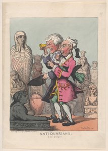 Antiquarians a la Greque, 14. juli 1805., 14. juli 1805. af Thomas Rowlandson