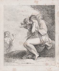 Ariadne på Naxos Approached af Bacchus, ca. 1790., ca. 1790. af Thomas Rowlandson