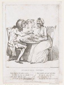 Avaricious Lovers, 1. august 1797., 1. august 1797. af Thomas Rowlandson