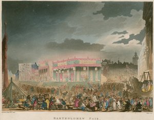 Bartholomew Fair af Thomas Rowlandson