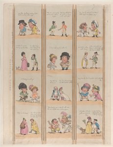 Borders for Rooms, Extravaganzas Plate 6, 2. maj 1799., 2. maj 1799. af Thomas Rowlandson