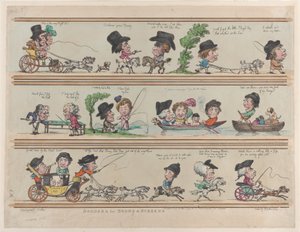 Borders for Rooms & Screens, Plade 7, 10. maj 1799., 10. maj 1799. af Thomas Rowlandson