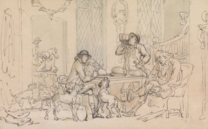 Morgenmad før jagten af Thomas Rowlandson