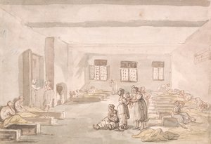 Bridewell, The Pass Room, House of Correction af Thomas Rowlandson
