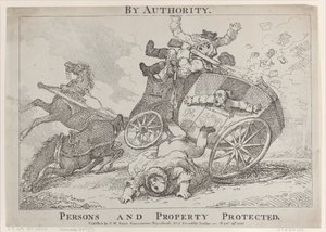 Efter Myndighed. Personer og Gods fredede, 24. november 1785., 24. november 1785. af Thomas Rowlandson
