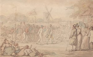 Kaptajn Barclays Rally Match - The Finish af Thomas Rowlandson
