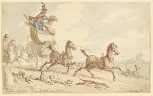 Kaptajn Squander Bang Up to the Mark af Thomas Rowlandson