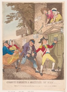Næstekærlighed dækker over en mængde synder, 27. november 1781., 27. november 1781. af Thomas Rowlandson