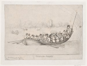 Chelsea Reach, 1799., 1799. af Thomas Rowlandson