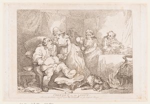 Lindring ved gigt af Thomas Rowlandson