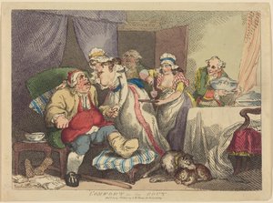 Lindring ved gigt af Thomas Rowlandson