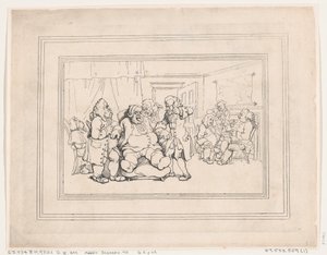 Comforts of Bath, plade 1, 6. januar 1798., 6. januar 1798. af Thomas Rowlandson