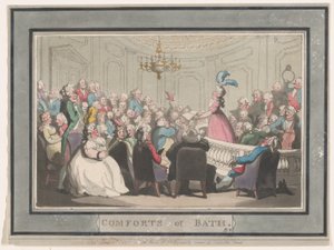 Comforts of Bath, Plade 2, 6. januar 1798., 6. januar 1798. af Thomas Rowlandson