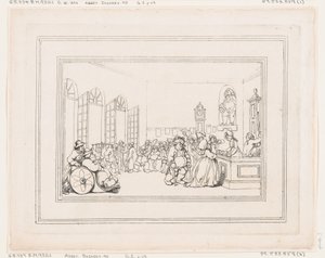 Comforts of Bath, plade 3, 6. januar 1798., 6. januar 1798. af Thomas Rowlandson