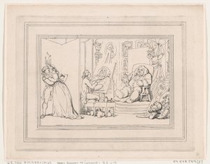 Comforts of Bath, Plade 6, 6. januar 1798., 6. januar 1798. af Thomas Rowlandson